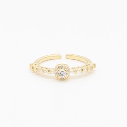 Bague en Laiton Plaqué Or...