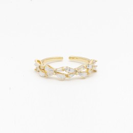 Gold-Plated Open Ring with...