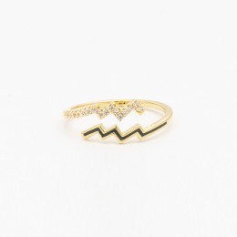 Bague Ouverte Éclair...