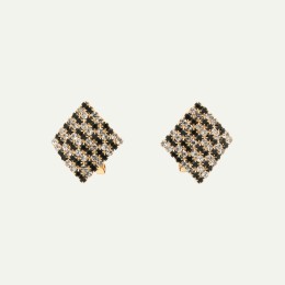 Gold-Plated Square Stud...