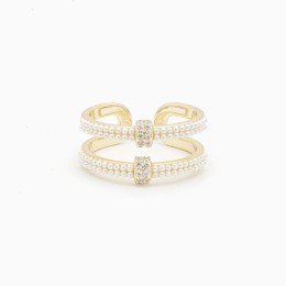 Bague Ouverte à Double...